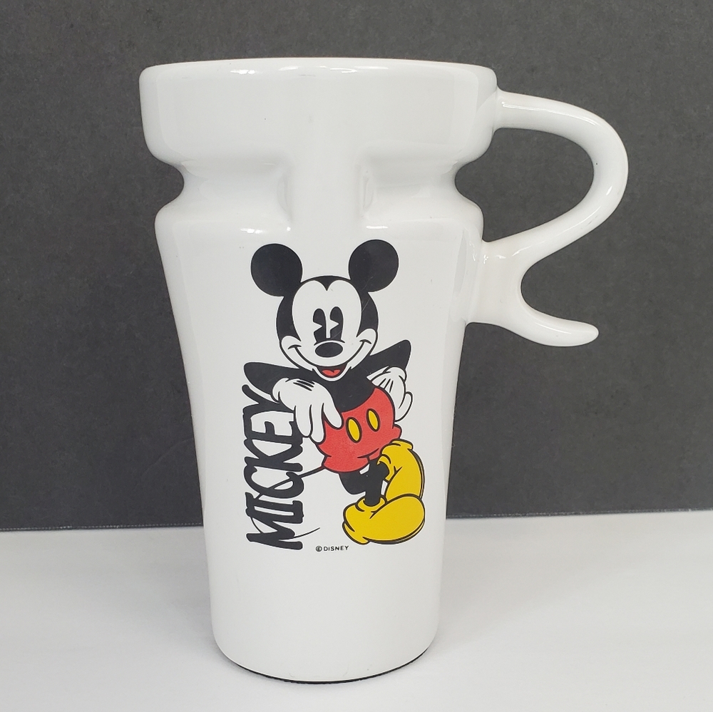 Disney Mickey Mouse Tall Ceramic Travel Coffee Mug